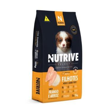 Imagem de Nutrive Select Cães Filhotes Médio/Grande Porte Frango e Arroz 15kg