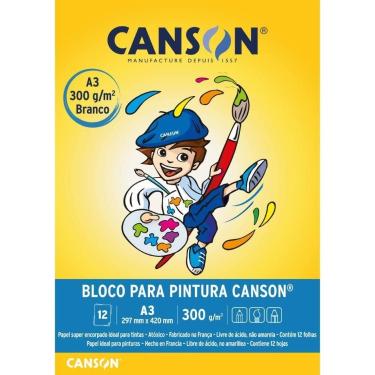 Imagem de Bloco para Educacao Artistica Pintura Infantil A3 300G 12FLS Bloco - C