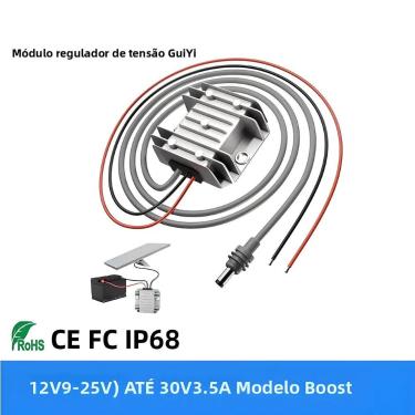 Imagem de Módulo Conversor DC-DC Step-up 12V para 30V 3.5A 105W com Cabo de Alim