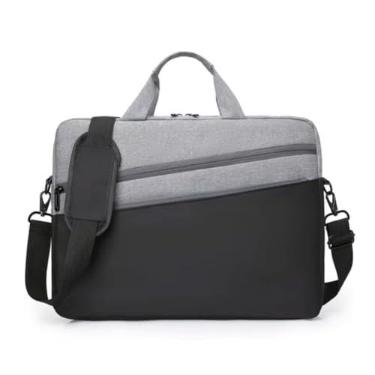 Imagem de Capa Case Note Bag Maleta Bolsa Estojo Pasta Organizadora Notebook 16 Polegadas Divisórias Impermeável com Alça De Ombro Alça De Mão Reforçada 2 Bolsos Externo (Preto)
