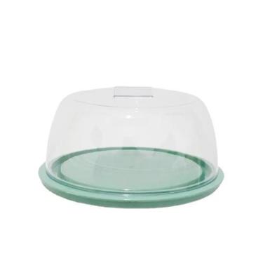 Imagem de Queijeira elegance com tampa verde menta micromax