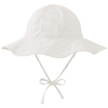 Imagem de Chapéu de sol para bebês Zando Beige UPF 50+, aba larga 2-4T