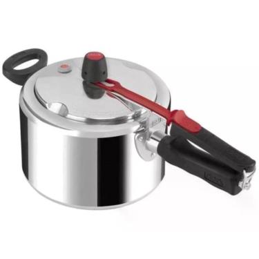 Imagem de Panela de Pressão Clock Original Fechamento Interno Antiaderente 3L Sistema Libera Vapor