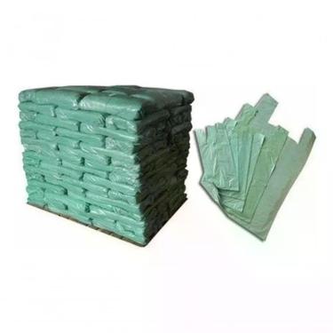 Imagem de Sacola Reciclada 45 X 60 5 Kilos em PEAD para Armazenar e Transportar Itens Azul Higipack