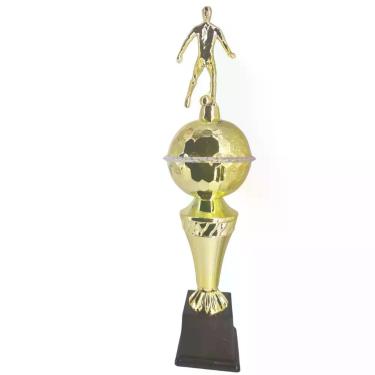 Imagem de Troféu de Futebol Vitória Vencedor 501352 para Premiação com Base Quadrada Dourado