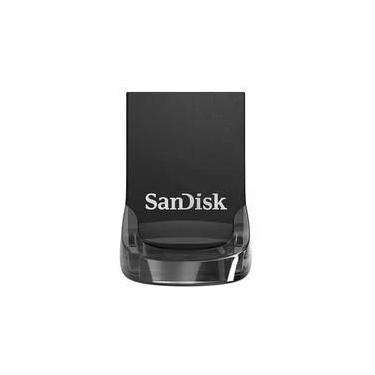 Imagem de Pen Drive 64GB SanDisk Ultra Fit, USB 3.2 Gen 1, Leitura de 300MB/s, Preto - SDCZ430-064G-G46