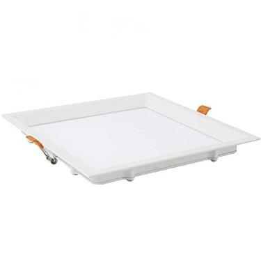 Imagem de Painel Recuado Embutido Quadrado 225 mm 22w Bivolt Led 6.500k Blumenau Branco