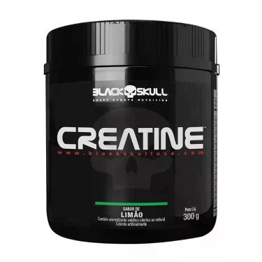 Imagem de Creatina Black Skull Limão 300g - BlackSkull, Sem Sabor