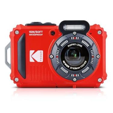 Imagem de Câmera Digital Kodak PIXPRO WPZ2 - Red | Vídeo Full HD 1080p, compartilhamento Wi-Fi, lente grande angular de 27 mm, LCD de 2,7 polegadas, à prova de choque até 2 m