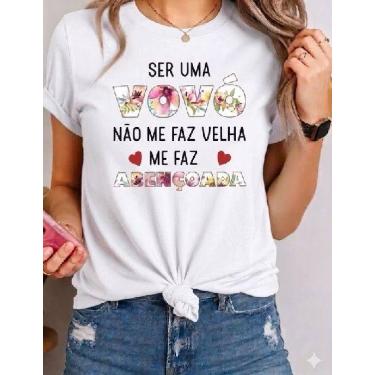 Imagem de Camiseta Feminina Evangélica Ser Uma Vovó Não Me Faz Velha Me Faz Aben