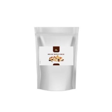 Imagem de Mix de Castanhas e Coco Oner 1 Kg Mix Saudável de Castanhas e Coco para Lanches Receitas e Dietas Nutritivas 100% Natural Rico em Gorduras Boas e Nutrientes