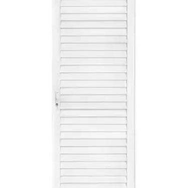 Imagem de Porta Palheta Alumínio Branco 2,10x0,70 Linha 25 (Lado Direito) - ALLO
