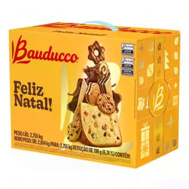 Imagem de Cesta De Natal Grande Bauducco 2,9kg - Original Com Nf