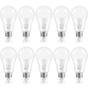 Imagem de Lâmpadas de LED, lâmpadas LED A19 equivalentes a 100 watts, 13W 4000K branco neutro 1500 lúmens não reguláveis brilhantes E26 Edison lâmpadas médias para casa, quarto, cozinha, sala de estar