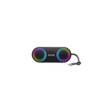 Imagem de Caixa de Som Portátil Aiwa Speaker SP-01, Bluetooth, RGB, 20W RMS, IP65, 15 Horas de Bateria, USB, Preto - 74985-02