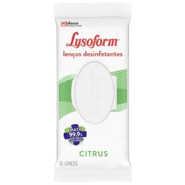 Imagem de Lysoform Citrus, Lenço Umedecido Desinfetante, 36 unidades