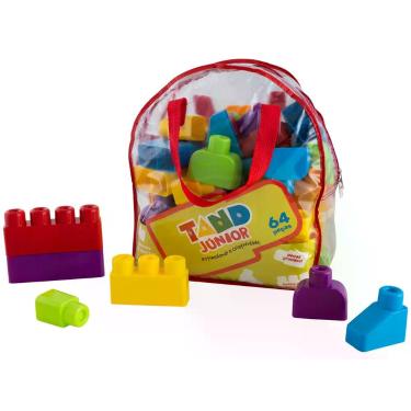 Imagem de Blocos de Montar Tand Júnior Toyster Brinquedos - 64 Peças