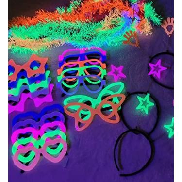 Imagem de Kit 60 Peças Óculos Tiara Divertida Marabus De Festa Balada