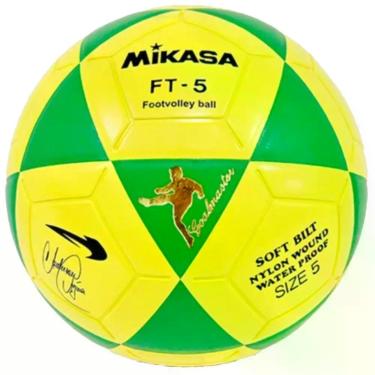 Imagem de Bola De Futevôlei Mikasa Ft-5 Edição Anderson águia Amarelo E Verde Oficial