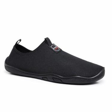 Imagem de Sapatilha Aquatica Hibrida em Neoprene Hidroginastica Praia Pesca Unissex Preta (Preto, BR, Adulto, Numérico, 44)