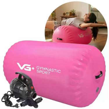Imagem de Rolo Inflável para Ginástica 100cm Roller Yoga com Bomba Elétrica 220v