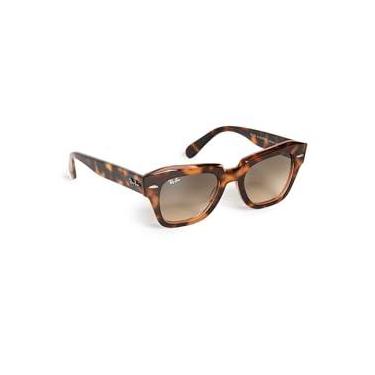 Imagem de Óculos de Sol Ray-Ban State Street 0RB2186 1324BG Tam 52 / Marrom Havana - Lentes Marrom