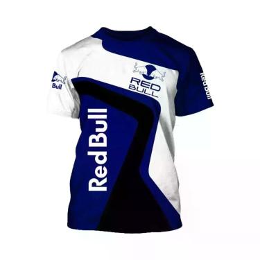 Imagem de Camiseta De Manga Curta Red Bull Racing Masculina 2025 Nova Moda Para 