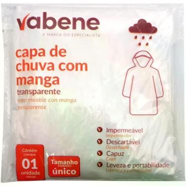 Imagem de Capa de Chuva 120X70CM Plastica Transparente - Vabene