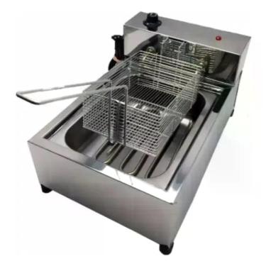 Imagem de Fritadeira Industrial Elétrica Premium Cuba Profissional 5L Aço Cebola