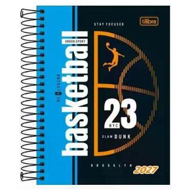 Imagem de Agenda Espiral Diaria 11,7 x 16,4 cm D+ Masculina 2027 Unidade Sortida