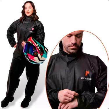 Imagem de Capa de Chuva Modelo Combate Com Gola  Pioneira Tamanhos Variados, COM
