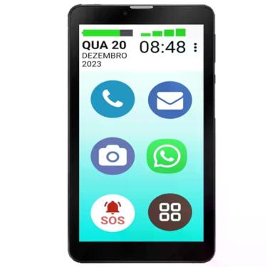 Imagem de Vovô&vovófone tab 4g 64gb tela 10" faz e recebe ligação - Multilaser,