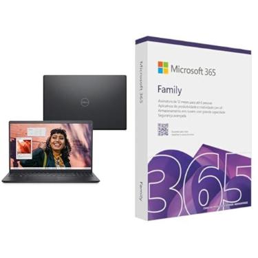Imagem de Notebook Dell Inspiron I15-I1300-A60P 15.6" Full HD 13ª Gen Intel Core i5 16GB 1TB SSD Win 11 Preto Carbono + Microsoft 365 Family (12 meses) até 6 usuários