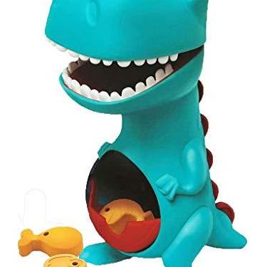 Imagem de Boneco Dino Papa Tudo Menino Infantil Gira Olhos Azul Comidinha Boca Sai Na Barriga +12 Meses Nhac Original Elka