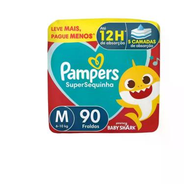 Imagem de Fralda Infantil Pampers SuperSequinha M 90 unidades
