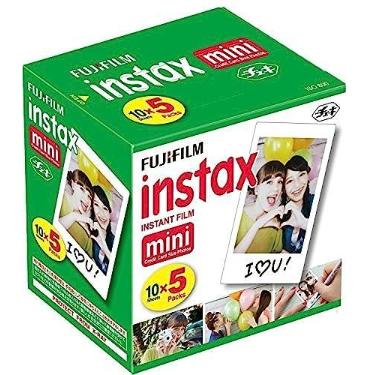 Imagem de Filme instantâneo Fujifilm Instax Mini, 10 folhas x 5 unidades (Total de 50 poses)