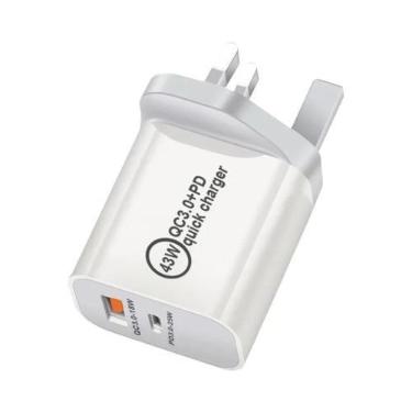 Imagem de Carregador USB C GaN PD 3.0 De 43W Para iPhone 16 15 14 pro Samsung S2