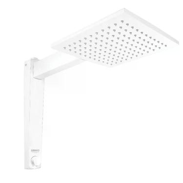 Imagem de Chuveiro Elétrico Acqua Century Eletrônico 5500W Pressão 10 Branco Lorenzetti 220V