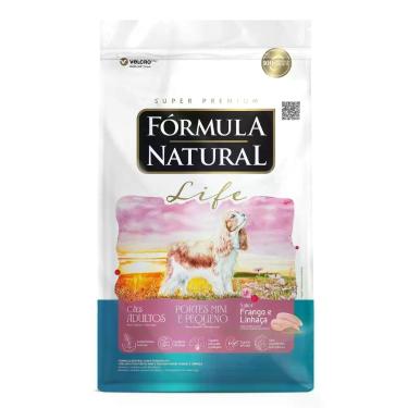 Imagem de Ração Fórmula Natural Life para Cães Adultos Pequenos Frango e Linhaça