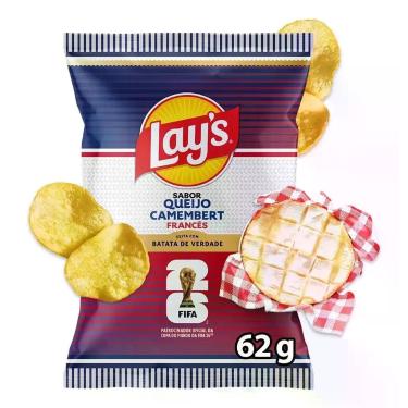 Imagem de Batata Frita Lays Queijo Camembert Francês 62g