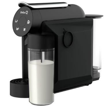 Imagem de Cafeteira Espresso Cappuccino Mini Mikqool Preta, 220V Delta Q