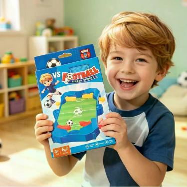 Imagem de Jogo de Futebol de Mesa Infantil para 2 Jogadores com Chute e Lançamen