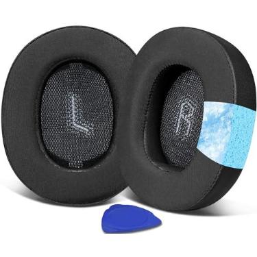 Imagem de SOULWIT Substituição de Almofadas com Gel Refrescante para JBL E55BT (E55 BT) Fones de Ouvido Sem Fio Over-Ear, Almofadas Auriculares com Espuma de Isolamento de Ruído - Preto