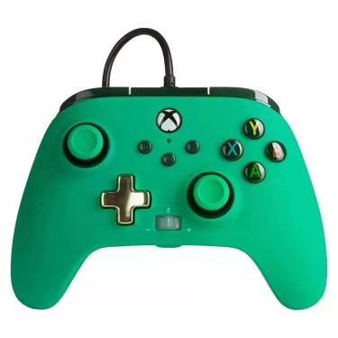 Imagem de Controle PowerA Enhanced Wired para XXbox One Verde Inline PWAA02487 -