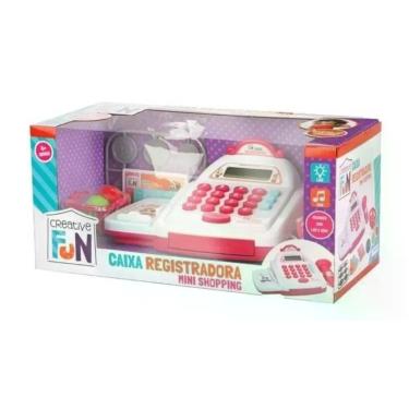 Imagem de Caixa Registradora Mini Shopping Creative Fun Rosa BR1182 Ro - Multiki