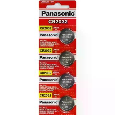 Imagem de 4 Bateria Moeda Cr2032 Panasonic 3v DL2032