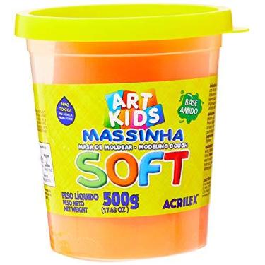 Imagem de Acrilex Soft Massa de Modelar, Laranja, 500 g