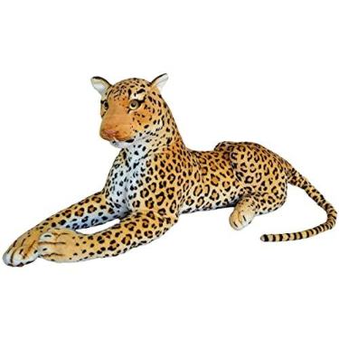 Imagem de Onça Pintada de Pelúcia Safári realista