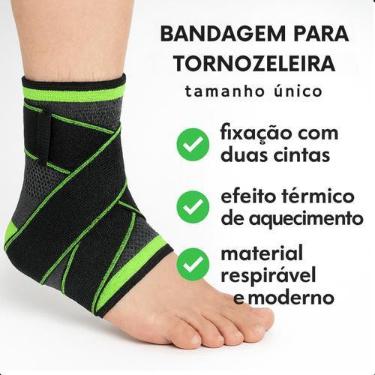 Imagem de Suporte para Tornozelo com Compressão Ajustável e Alta Performance - A