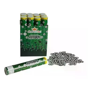 Imagem de Lanca Confetes Bola De Futebol Aniversario 30cm 1 Unidade - Silver Fes